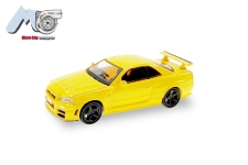 Herpa 87MC000047 - H0 - Nissan GTR 34 - gelb